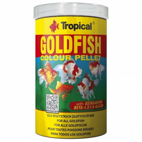 GOLDFISH COLOUR PELLET TROPICAL 250ML