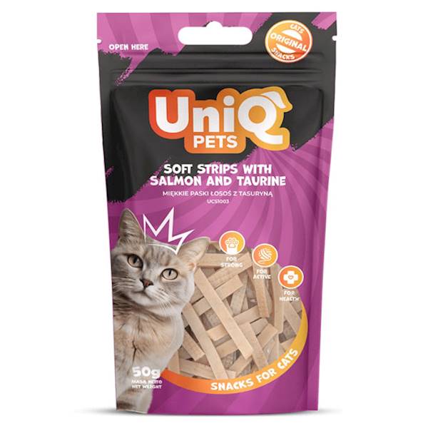 UNIQPETS PRZYSMAK DLA KOTA ŁOSOŚ 50G