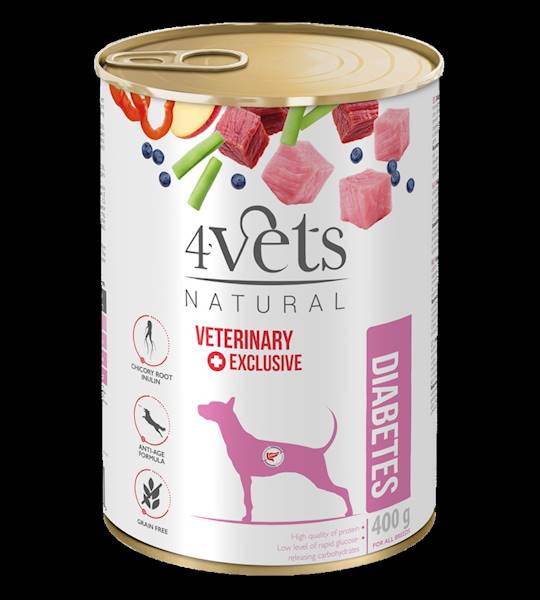 4VETS NATURAL DIABETES 400G DLA PSA