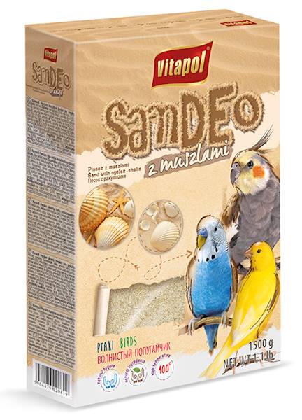 PIASEK Z MUSZLAMI SANDEO 1,5KG ZVP-2081