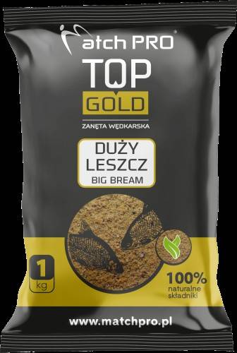 ZANĘTA MATCH PRO TOP GOLD 1KG DUŻY LESZCZ