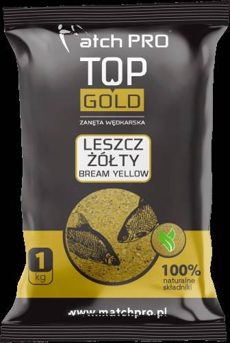 zANĘTA MATCH PRO TOP GOLD 1KG LESZCZ ŻÓŁTY