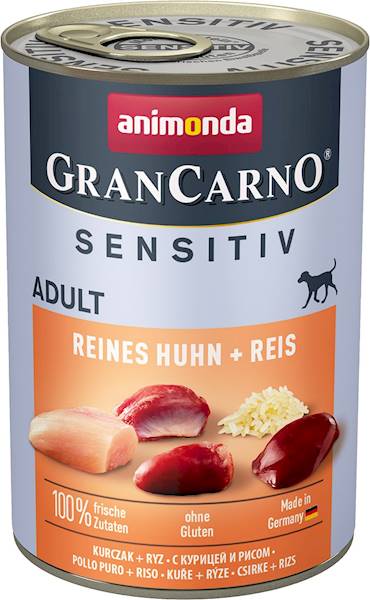 ANIMONDA GRAN CARNO SENSITIV KURCZAK/RYŻ 400G