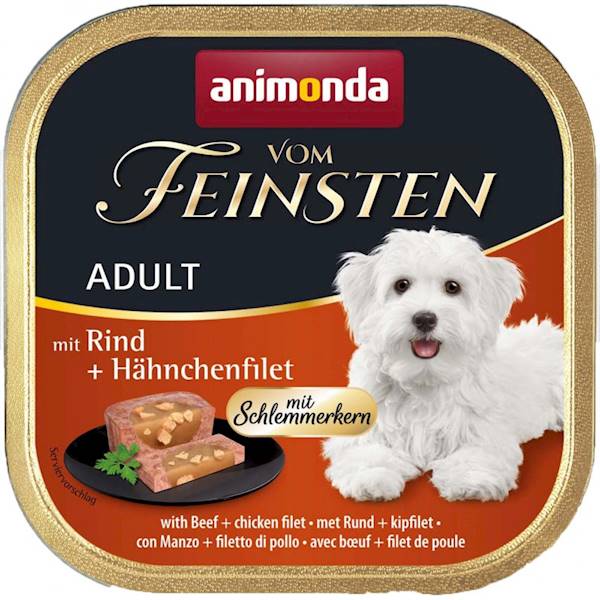 ANIMONDA VOM FEINSTEN ADULT Z WOŁOWINĄ+FILET Z KUR