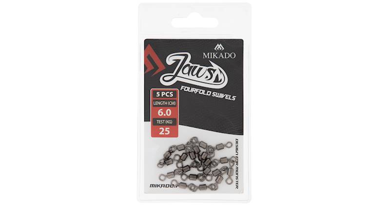 KRĘTLIK - JAWS FOURFOLD SWIVELS - 25kg