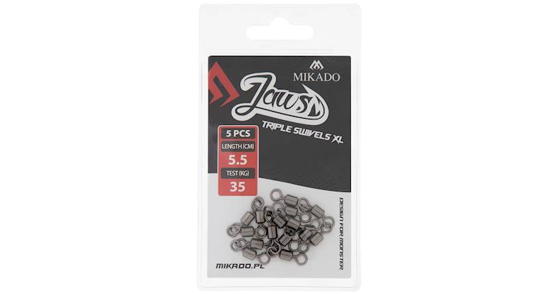 KRĘTLIK - JAWS TRIPLE SWIVELS XL - 35kg