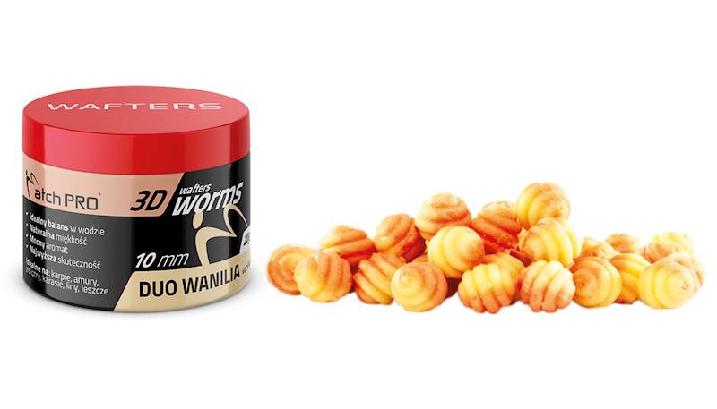 3D WAFTERS WORMS 10MM DUO WANILIA 