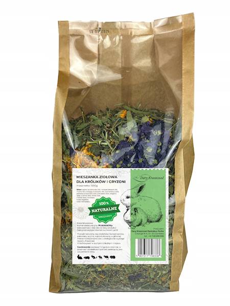 DARY KRASZ MIESZANKA ZIOŁO. DLA KRÓLIK I GRYZOŃ1KG