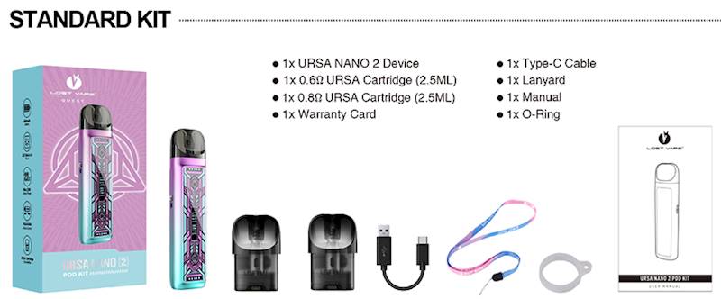 POD Lost Vape Ursa Nano 2 Chrome Soul