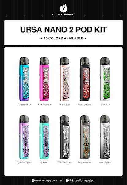POD Lost Vape Ursa Nano 2 Chrome Soul