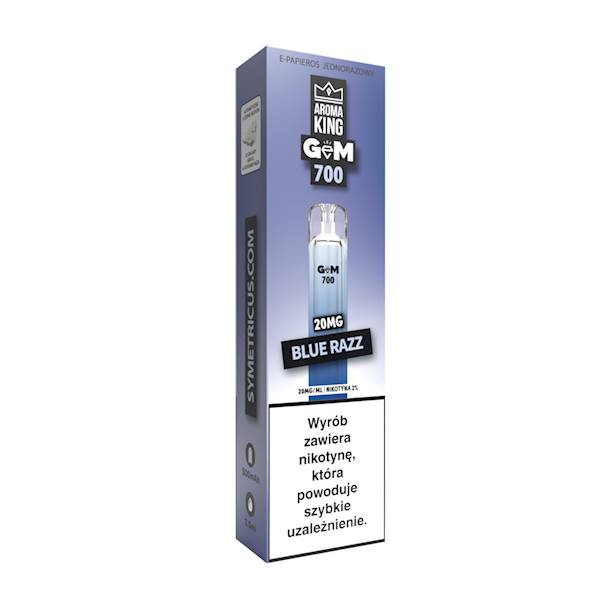 Jednorazowy AROMA KING GEM BAR Blue Razz