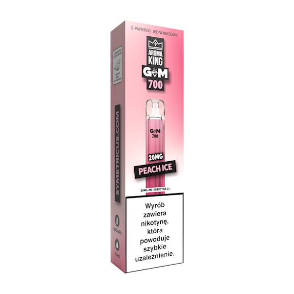 Jednorazowy AROMA KING GEM BAR Peach Ice