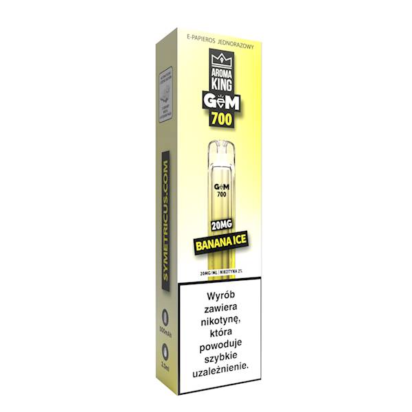 Jednorazowy AROMA KING GEM BAR Banana Ice