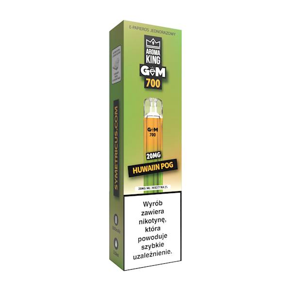 Jednorazowy AROMA KING GEM BAR Hawai Pog