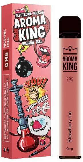Jednorazowy AK Hookah 700 Strawberry Ice 0mg