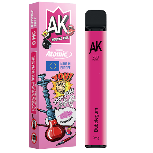 Jednorazowy AK Hookah 700 Bubblegum 0mg