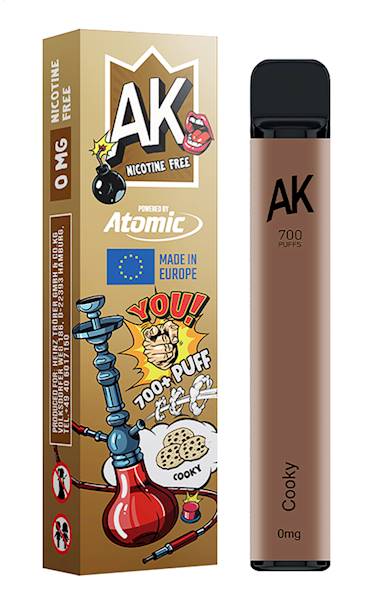Jednorazowy AK Hookah 700 Cooky 0mg