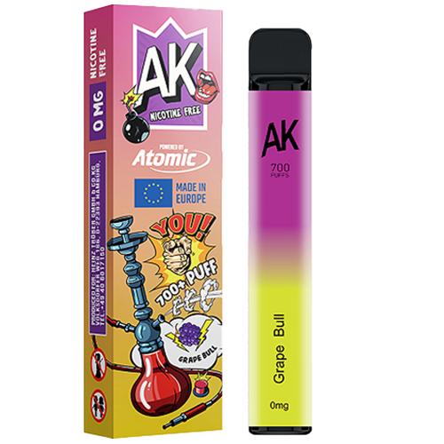 Jednorazowy AK Hookah 700 Grape Bull 0mg