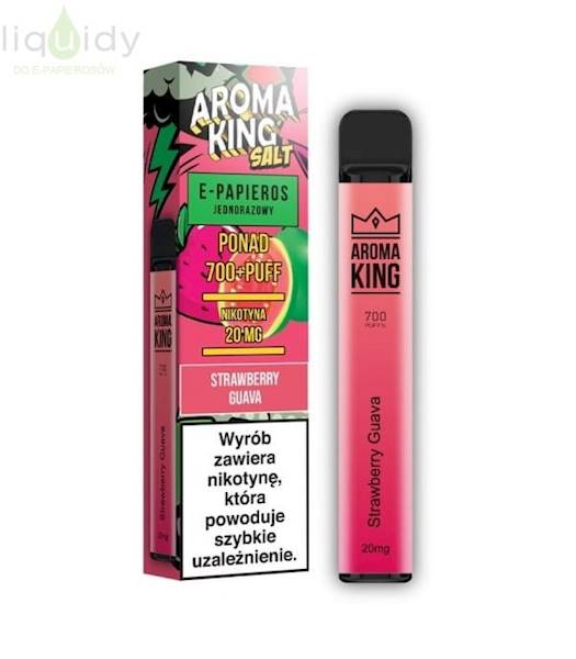 Jednorazowy AK Hookah 700 Strawberry Guava 0mg