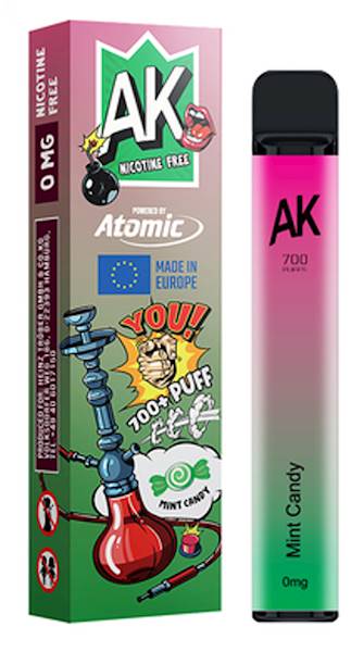 Jednorazowy AK Hookah 700 Mint Candy 0mg