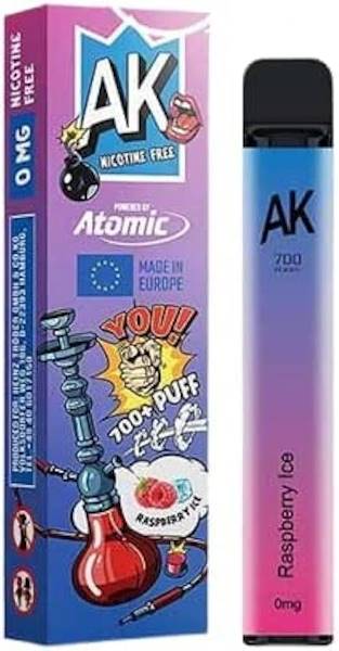 Jednorazowy AK Hookah 700 Raspberry Ice 0mg