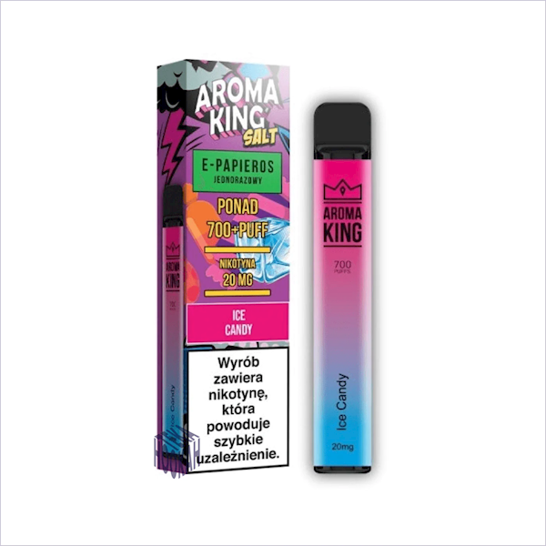 Jednorazowy AK Hookah 700 Ice Candy 0mg