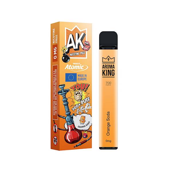 Jednorazowy AK Hookah 700 Orange Soda 0mg