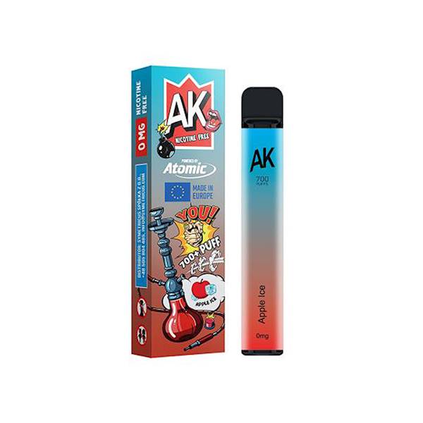Jednorazowy AK Hookah 700 Apple Ice 0mg
