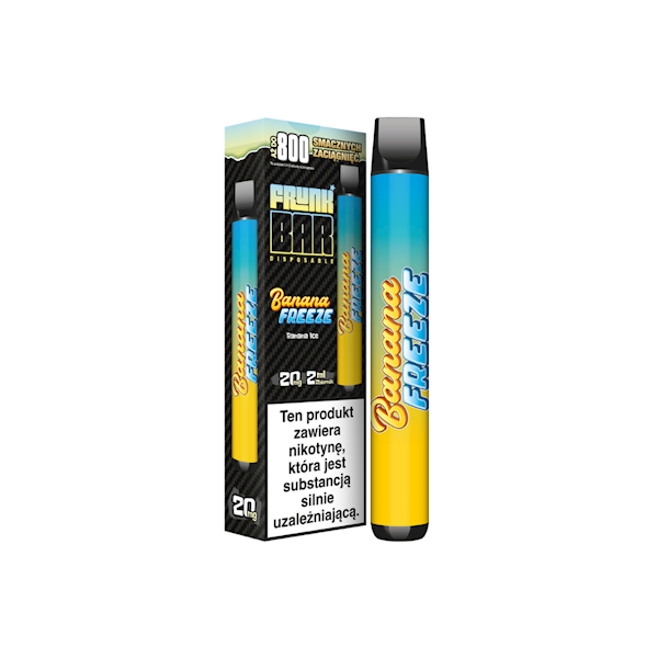 Jednorazowy FRUNK BAR Banana Freeze 800 20mg