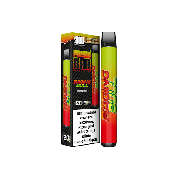 Jednorazowy FRUNK BAR Raging Bull 800 20mg