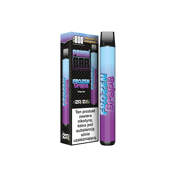 Jednorazowy FRUNK BAR Frozen Grape 800 20mg