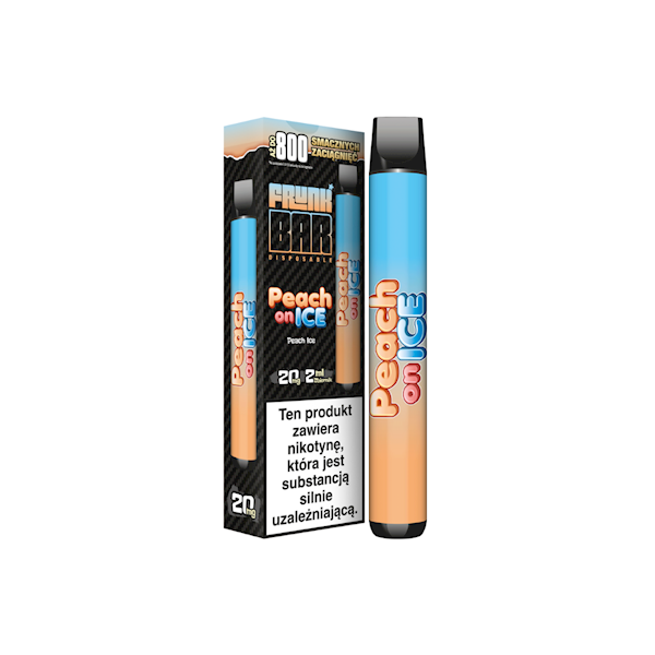 Jednorazowy FRUNK BAR Peach on Ice 800 20mg