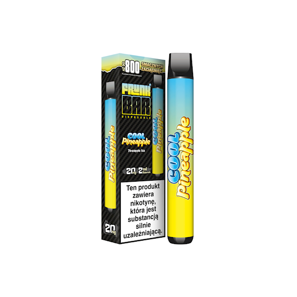 Jednorazowy FRUNK BAR Cool Pineapple 800 20mg