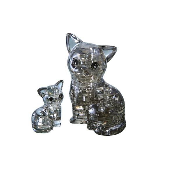 CRYSTAL PUZZLE - KOTKI (CZARNE)