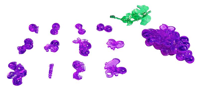 CRYSTAL PUZZLE - WINOGRONO (CZARNE)