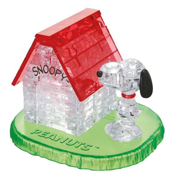 CRYSTAL PUZZLE - SNOOPY Z BUDĄ