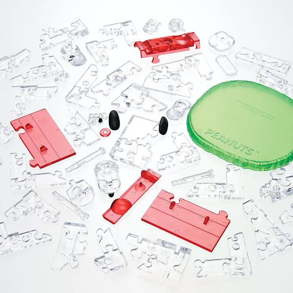 CRYSTAL PUZZLE - SNOOPY Z BUDĄ