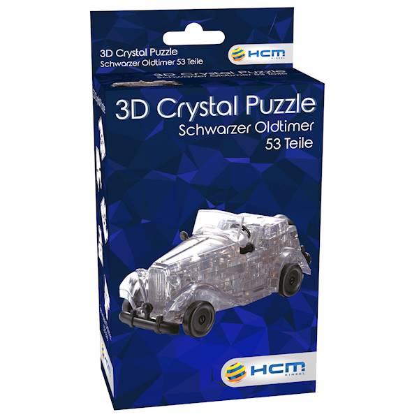 CRYSTAL PUZZLE - AUTOMOBIL (CZARNY)