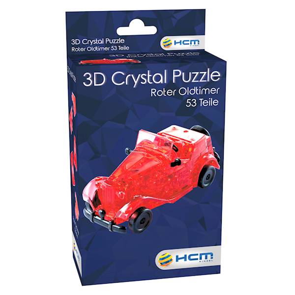 CRYSTAL PUZZLE - AUTOMOBIL (CZERWONY)