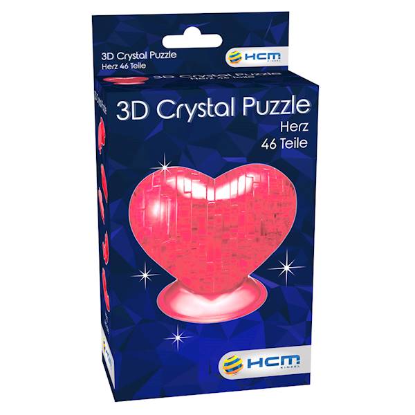 CRYSTAL PUZZLE - SERCE (CZERWONE)