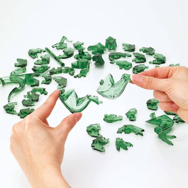 CRYSTAL PUZZLE - DINOZAUR T-REX (ZIELONY)