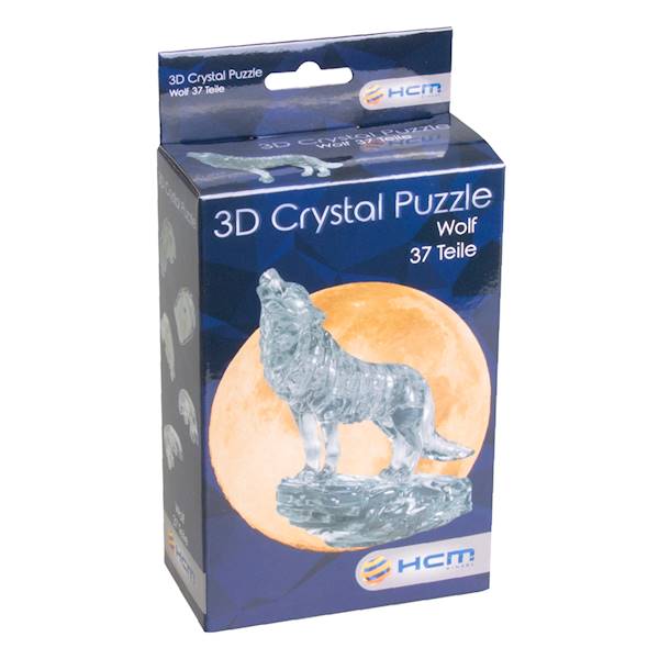 CRYSTAL PUZZLE - WILK (CZARNY)