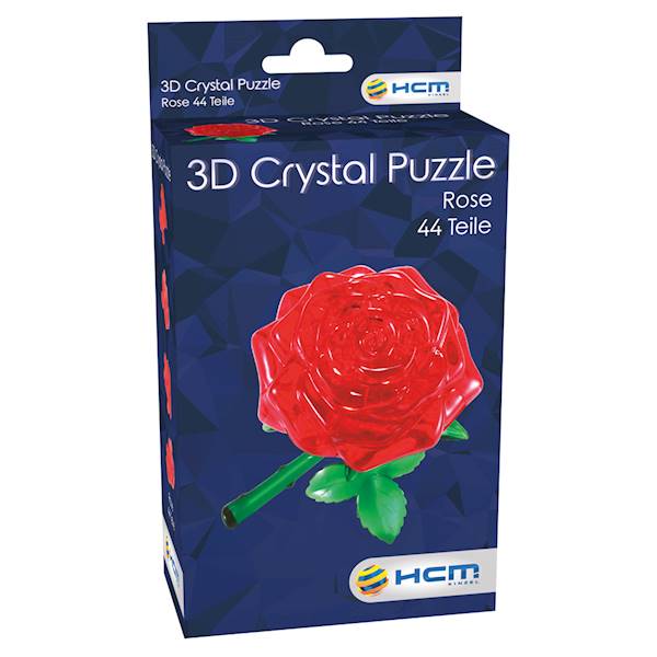CRYSTAL PUZZLE - RÓŻA (CZERWONA)
