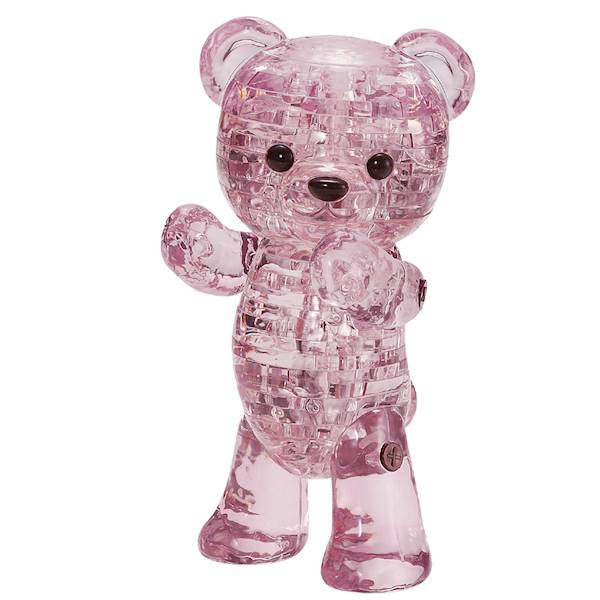 CRYSTAL PUZZLE - MIŚ LILY (RÓŻOWY)