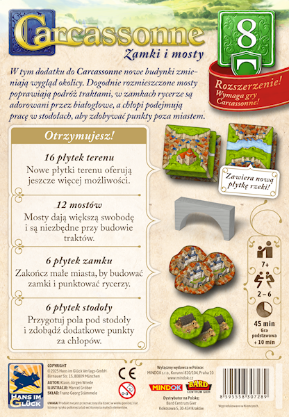 CARCASSONNE PL 3 ED. 8. ZAMKI I MOSTY