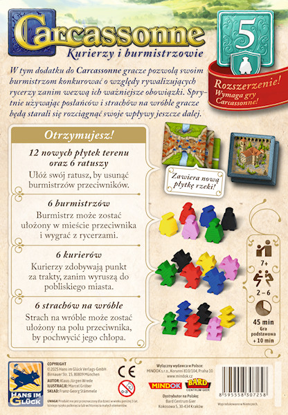 CARCASSONNE PL 3 ED. 5. KURIERZY I BURMISTRZOWIE