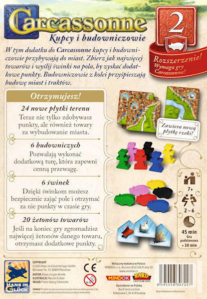 CARCASSONNE PL 3 ED. 2. KUPCY I BUDOWNICZOWIE