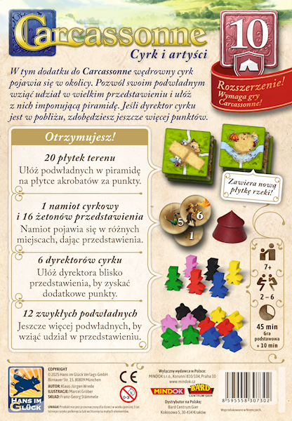 CARCASSONNE PL 3 ED. 10. CYRK I ARTYŚCI