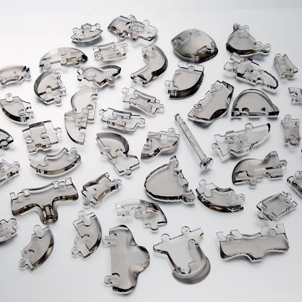 CRYSTAL PUZZLE - CZASZKA (CZARNA)