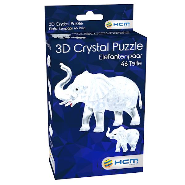 CRYSTAL PUZZLE - SŁONIE